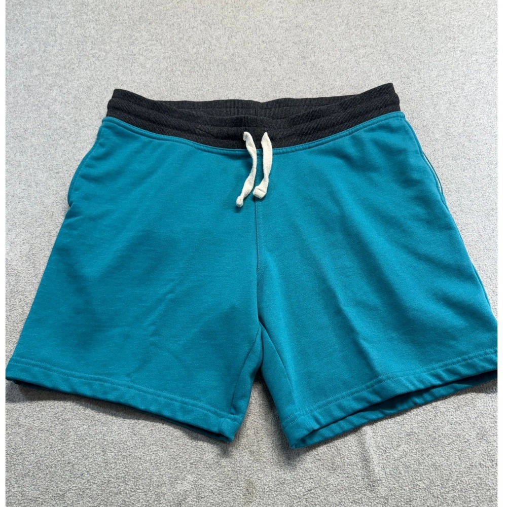 Chubbies Mens M Lounge Wear Shorts Teal Blue 7" Inseam Drawstring French Terry
